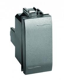 Выключатель двухполюсный BRAVA 1 модуль черный 77131N DKC от поставщика КабельСпецСтрой