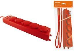 Удлинитель силовой Уз16-05В (с крышками IP44, выключатель, 5 мест/20м ПВС 3х1,0)SQ1302-0018 TDM от поставщика КабельСпецСтрой